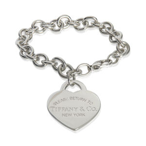 Tiffany & Co. Sterling Silver  Return To Tiffany XL Heart Bracelet